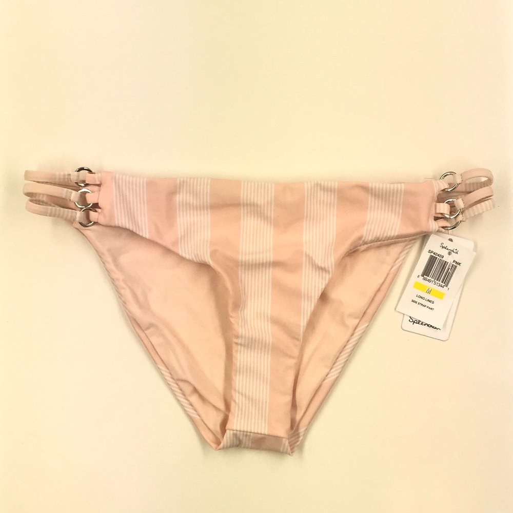 Splendid - Stripe Print Bikini Bottoms - Size M